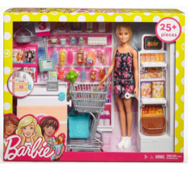 Barbie supermarket set